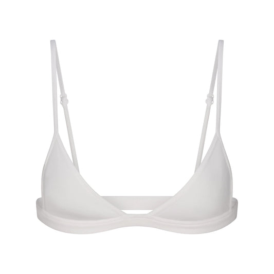EVERYDAY COTTON TRIANGLE BRALETTE | SNOW