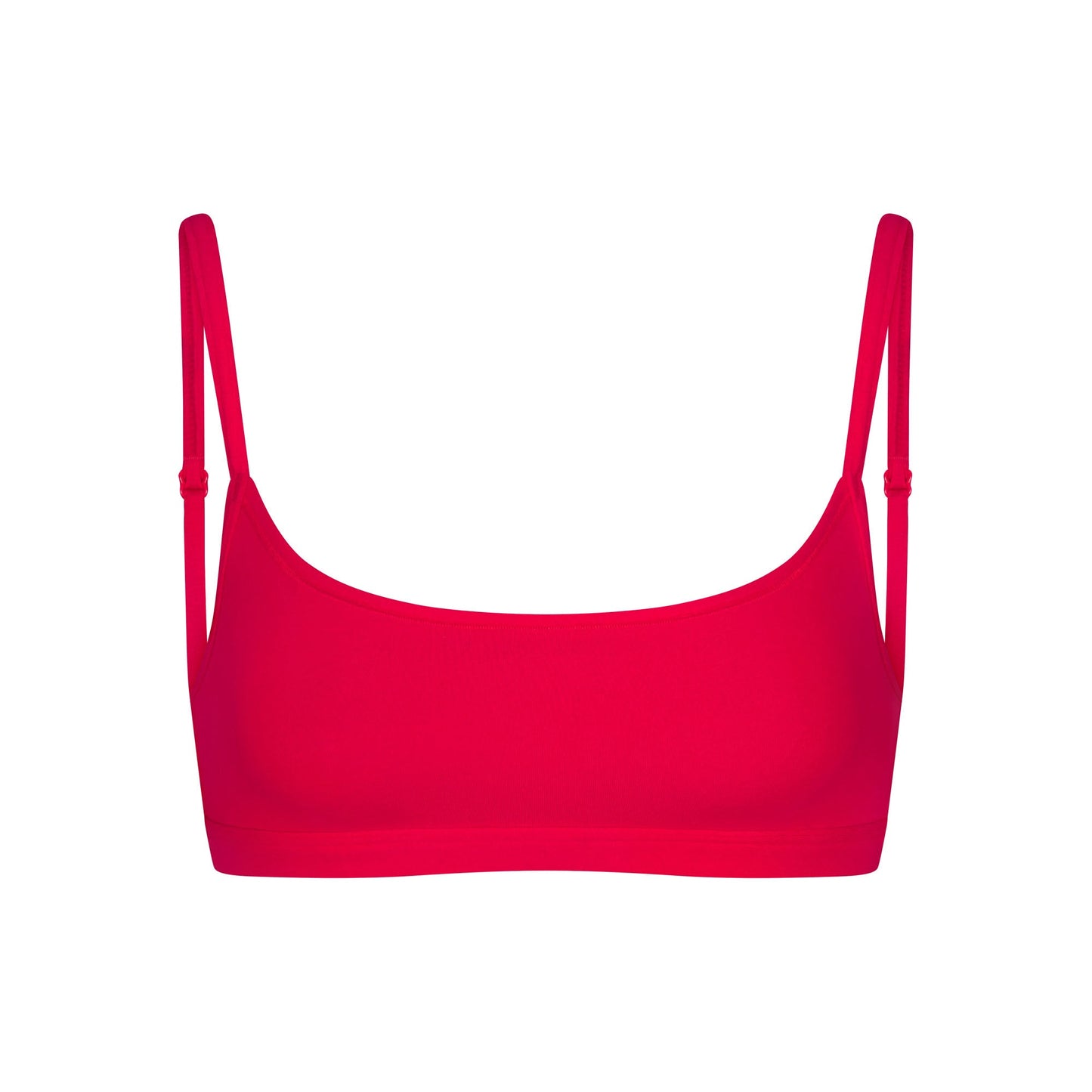 EVERYDAY COTTON SCOOP BRALETTE | CARMINE