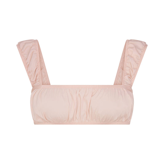 POPLIN APPAREL BRALETTE | DUSTY PINK