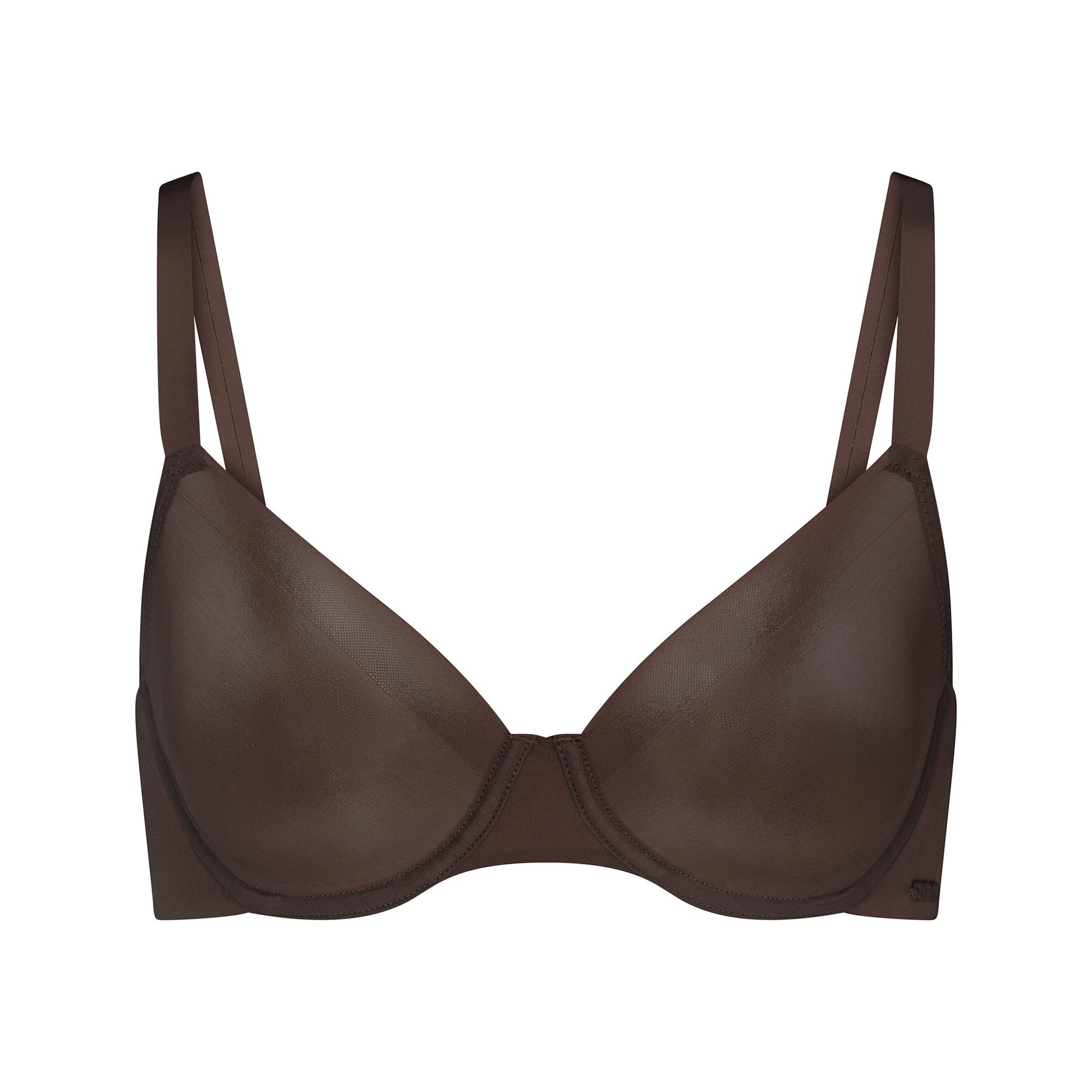 NO SHOW UNLINED DEMI BRA | ESPRESSO