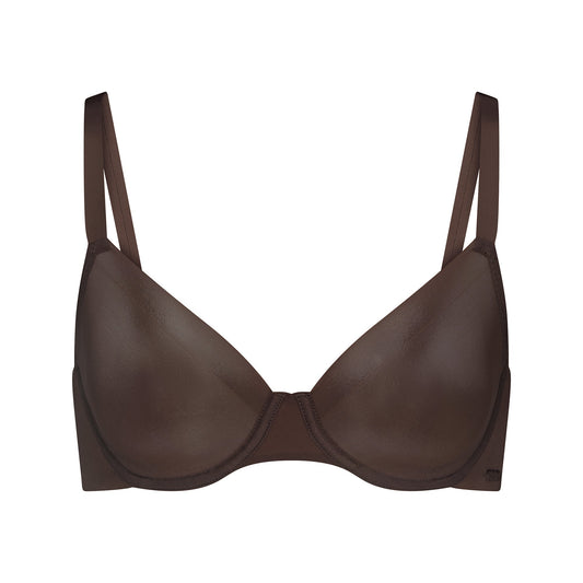 NO SHOW UNLINED DEMI BRA | ESPRESSO