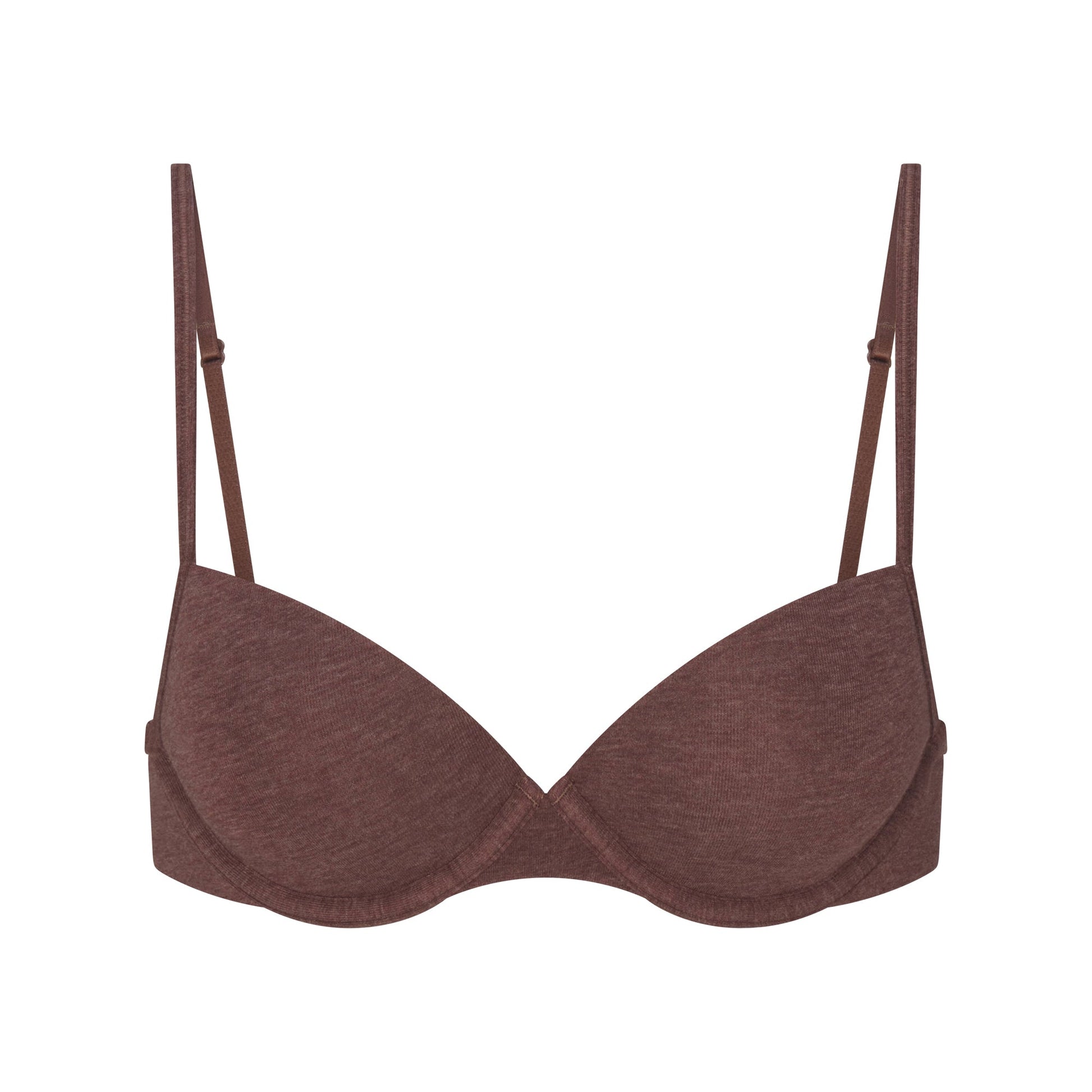 EVERYDAY COTTON T-SHIRT BRA | COCOA HEATHER