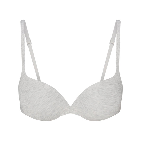 EVERYDAY COTTON ULTIMATE TEARDROP PUSH-UP BRA | LIGHT HEATHER GREY