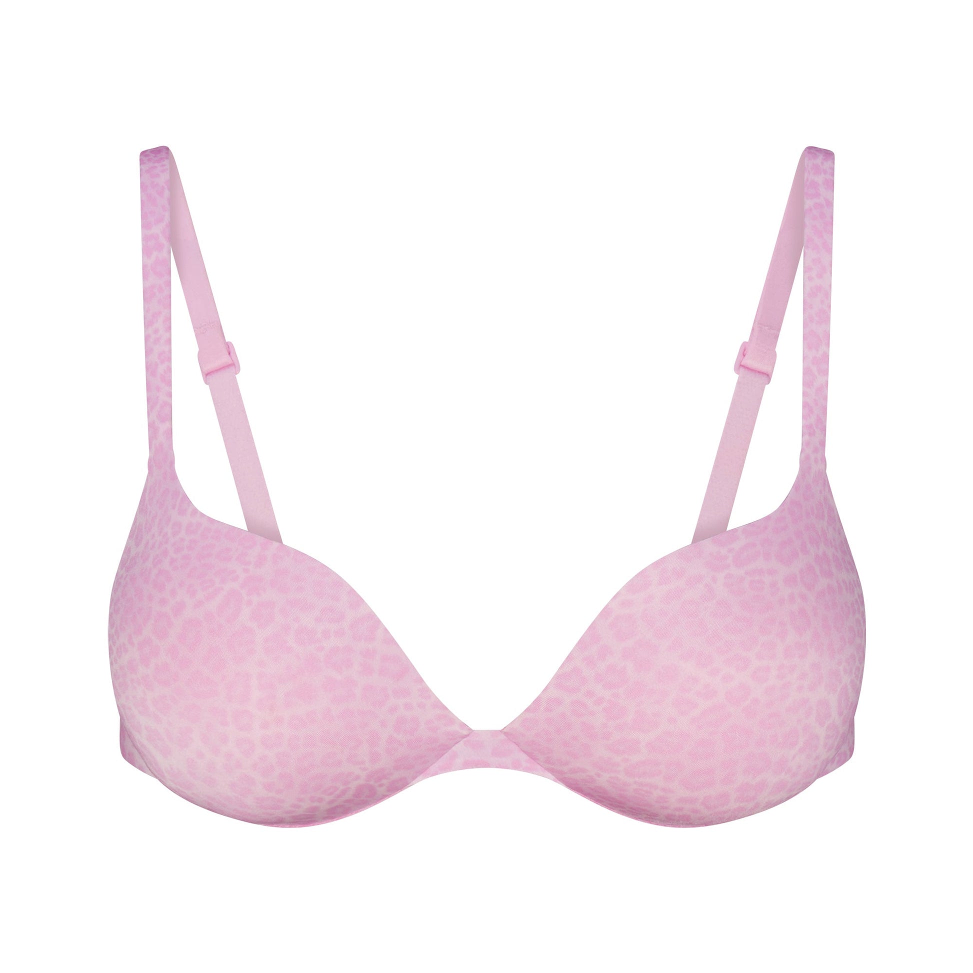 SKIMS ULTIMATE TEARDROP PUSH-UP BRA | BUBBLE GUM LEOPARD PRINT