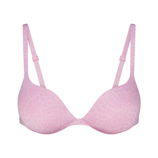 SKIMS ULTIMATE TEARDROP PUSH-UP BRA | BUBBLE GUM LEOPARD PRINT