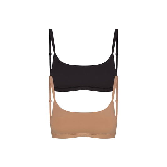 FITS EVERYBODY SCOOP BRALETTE 2-PACK | SIENNA AND ONYX