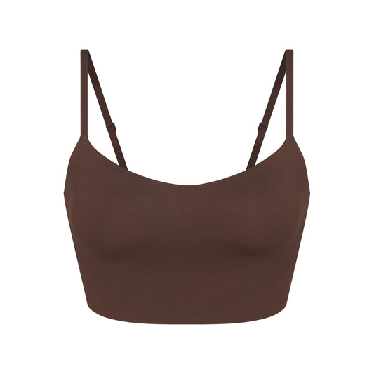 NikeSKIMS MATTE CAMI BRA TOP | DARK SEPIA