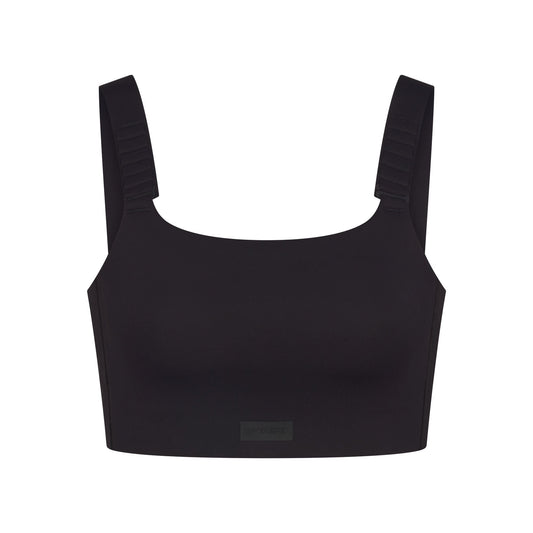 NikeSKIMS MATTE WIDE STRAP BRA | OBSIDIAN