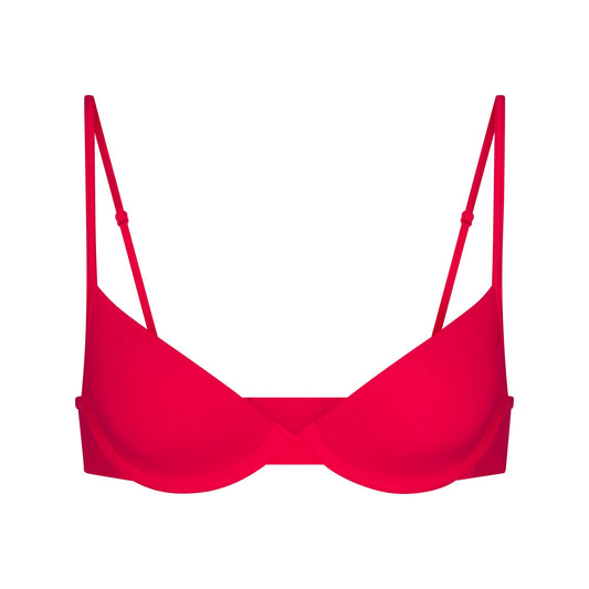 EVERYDAY COTTON UNLINED DEMI BRA | CARMINE