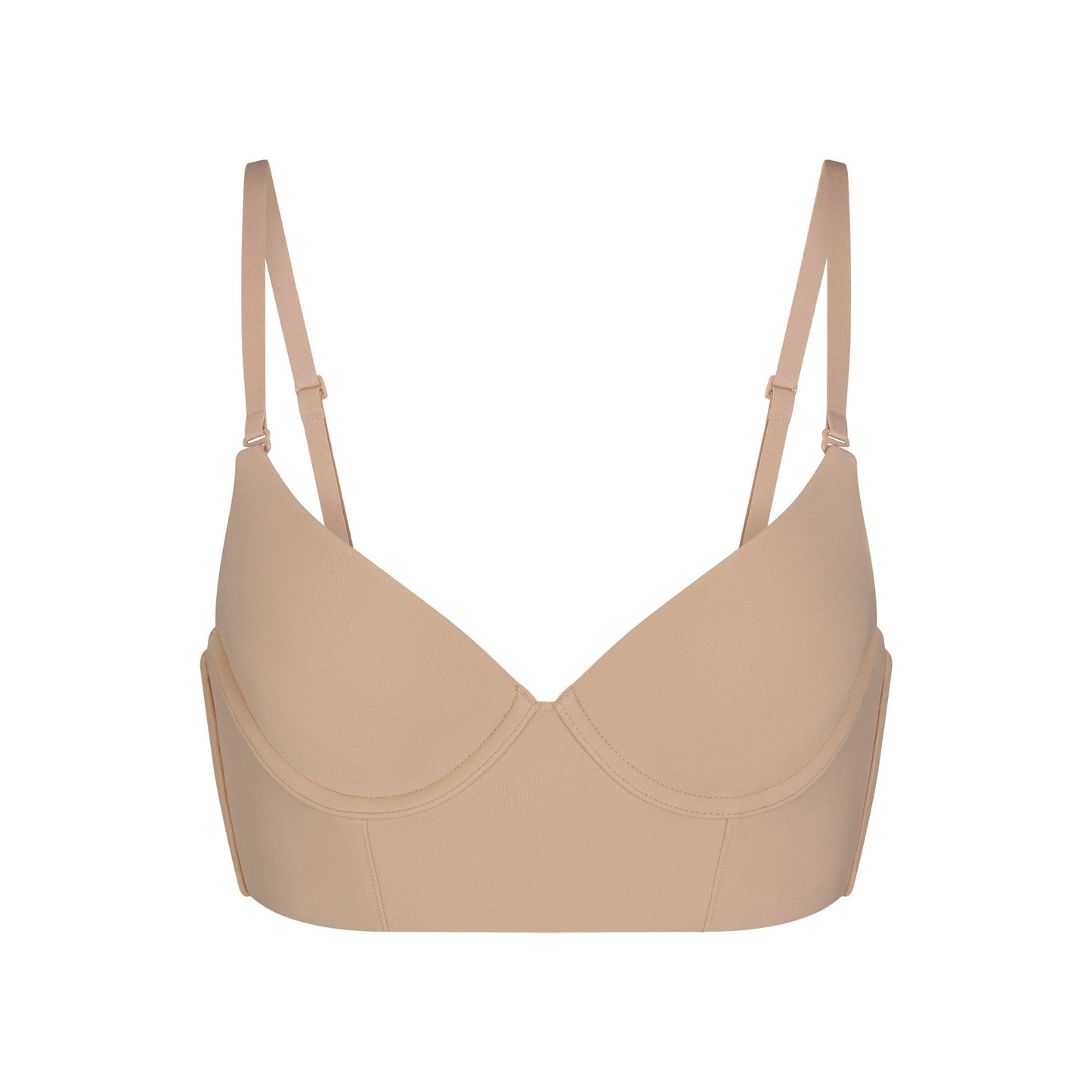 FITS EVERYBODY LOW BACK LONGLINE BRA | CLAY
