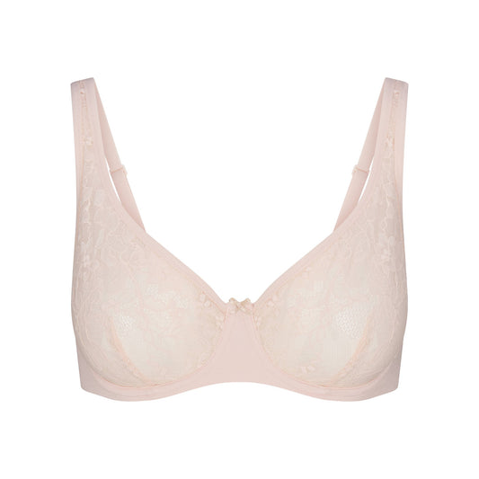 SKIMS LACE UNLINED MINIMIZER BRA | PRIMROSE