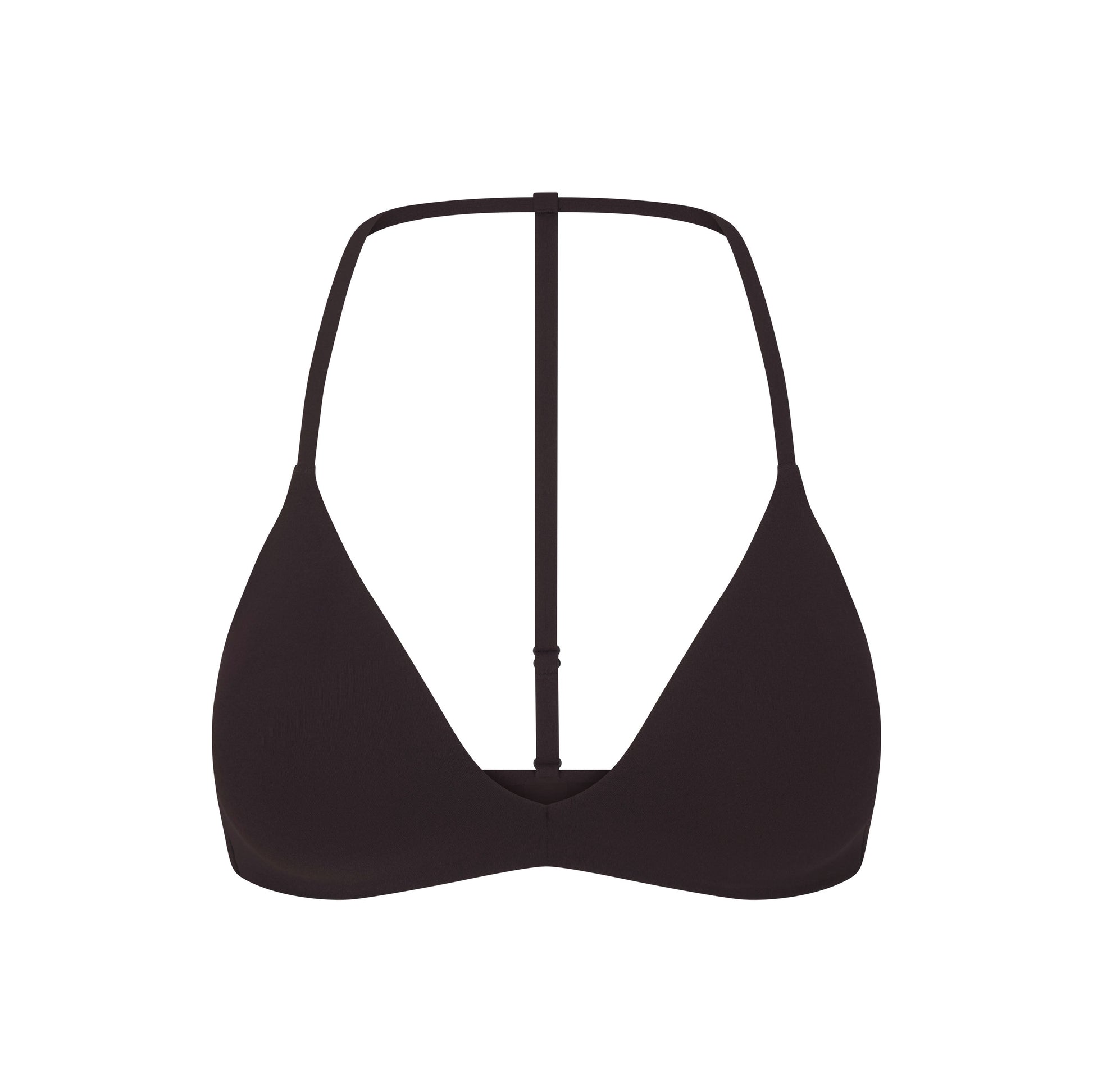 NikeSKIMS STUDIO STRETCH T-BACK TRIANGLE BRA | DARK ROAST