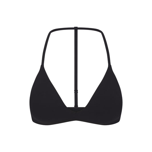 NikeSKIMS STUDIO STRETCH T-BACK TRIANGLE BRA | OBSIDIAN