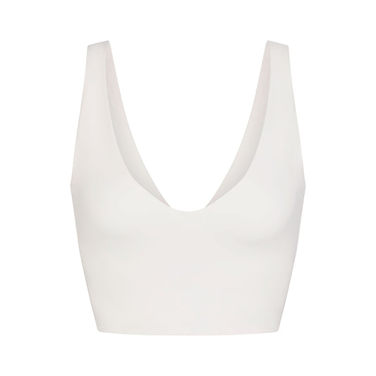 NikeSKIMS MATTE V-NECK BRA TOP | IVORY