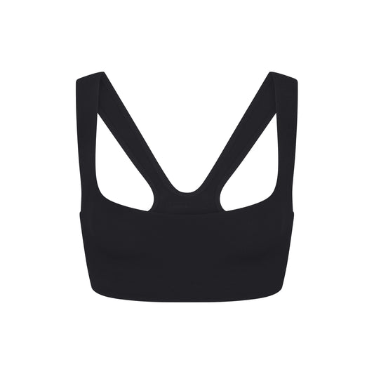 NikeSKIMS STUDIO STRETCH RACER BACK BRA | OBSIDIAN