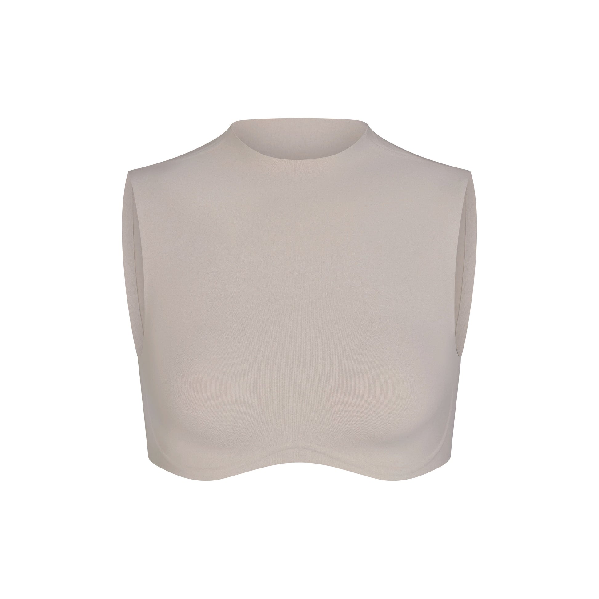 NikeSKIMS STUDIO STRETCH MOCK NECK BRA TOP | LINEN