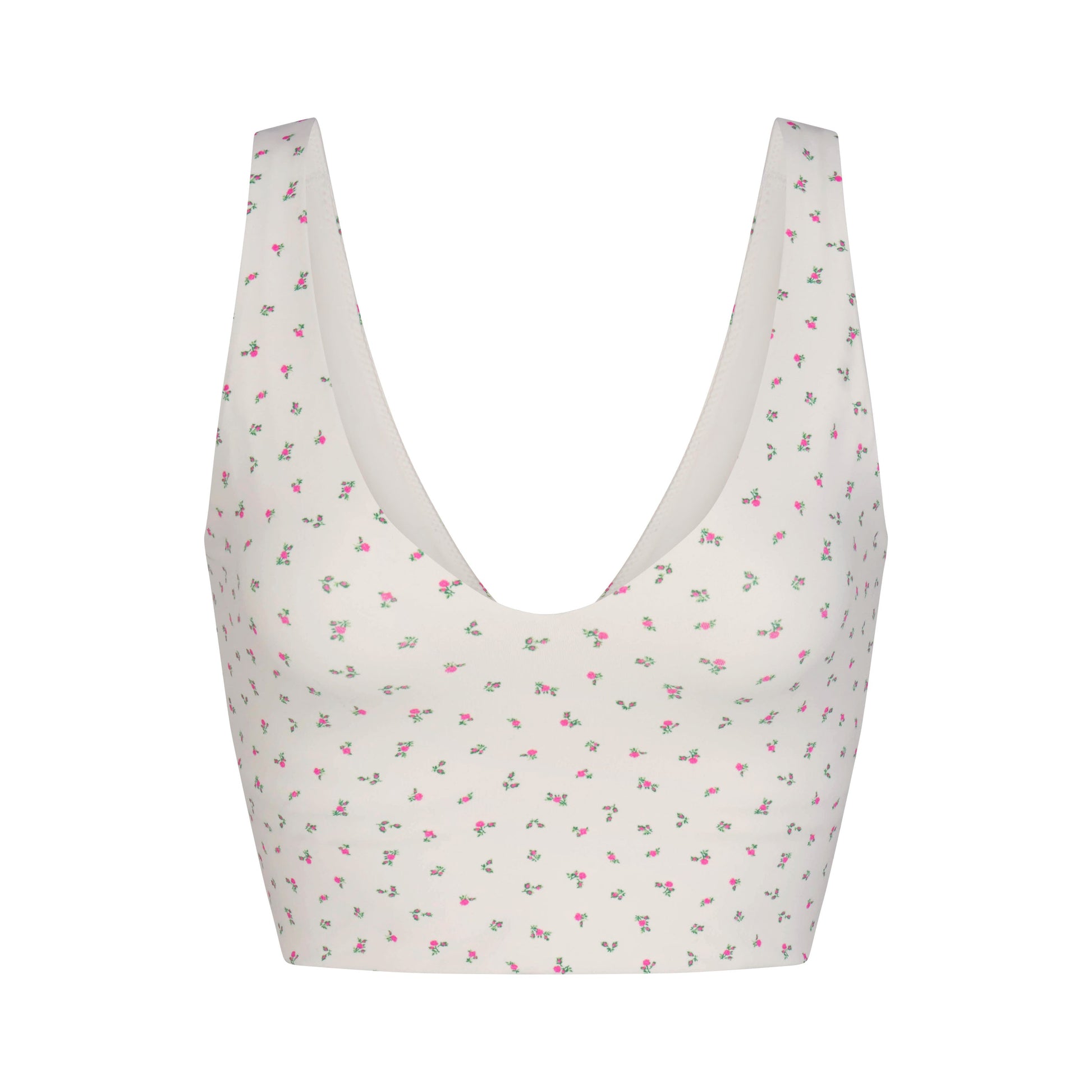 NikeSKIMS MATTE V-NECK BRA TOP | DITSY FLORAL PRINT