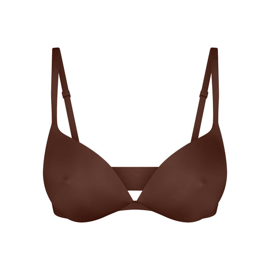 SKIMS ULTIMATE NIPPLE WIRELESS PUSH-UP BRA | COCOA