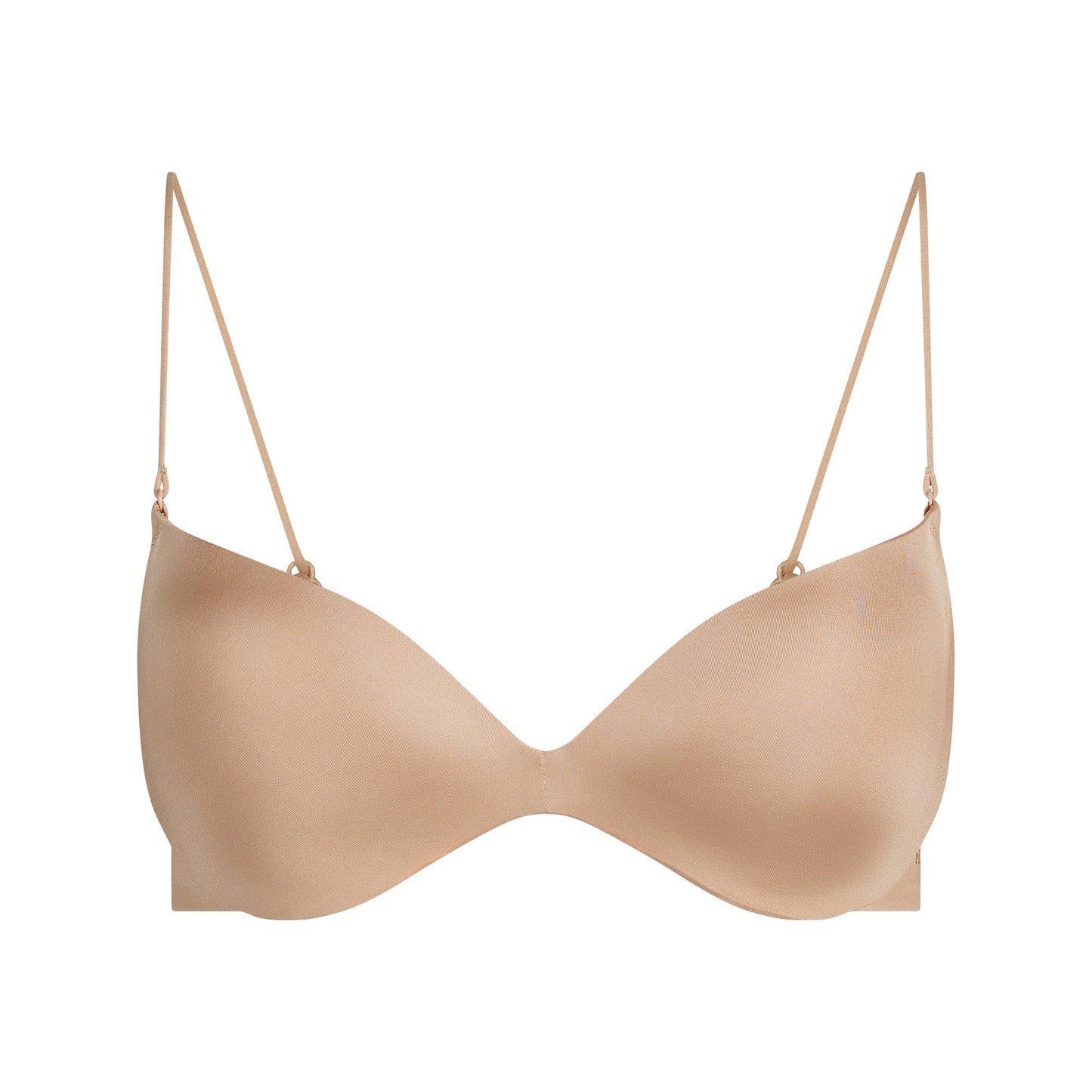 WIRELESS FORM MICRO STRAP PLUNGE BRA | CLAY