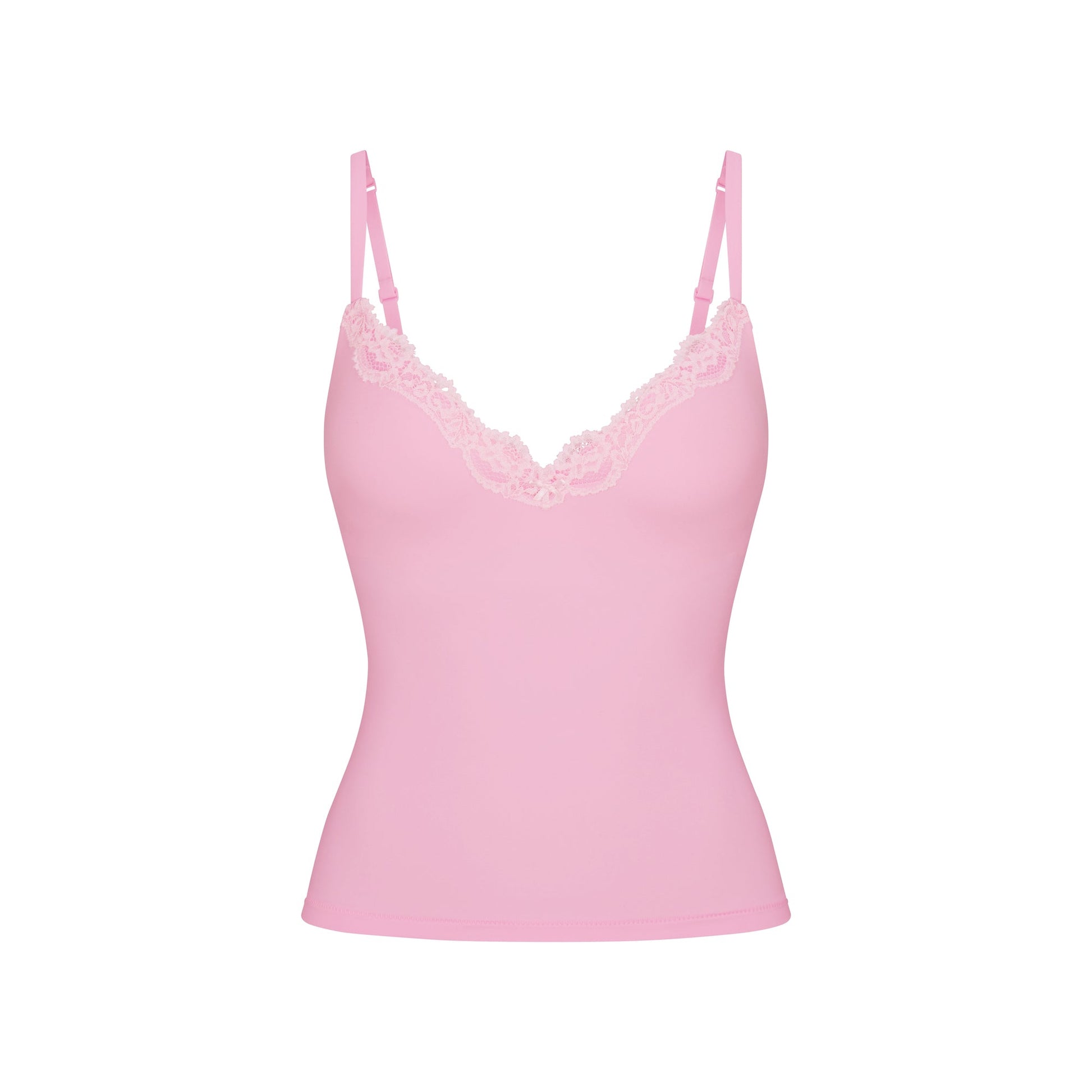 FITS EVERYBODY LACE PUSH-UP CAMI | BUBBLE GUM TONAL