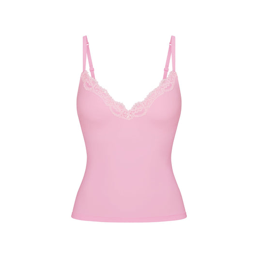 FITS EVERYBODY LACE PUSH-UP CAMI | BUBBLE GUM TONAL