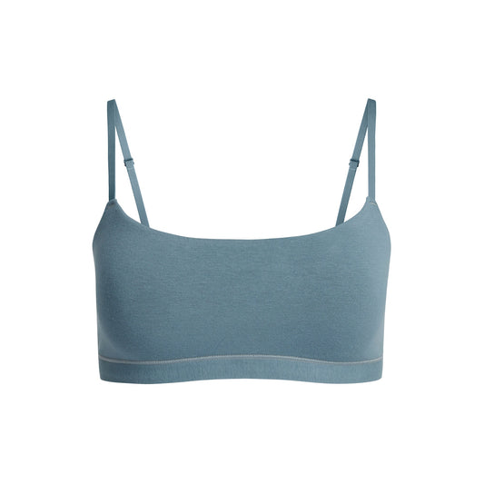 COTTON JERSEY SCOOP BRALETTE | KYANITE