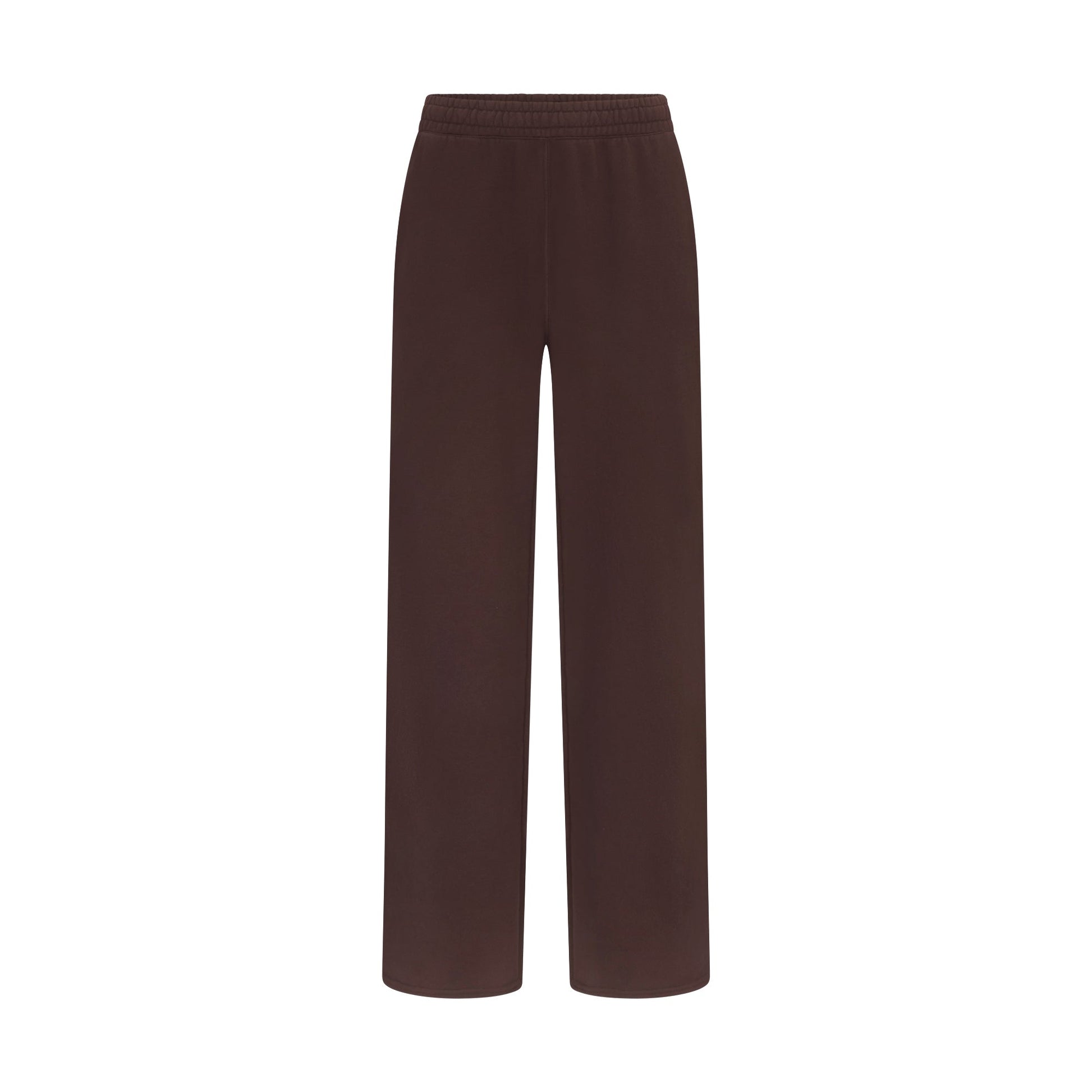 FRENCH TERRY STRAIGHT LEG PANT | ESPRESSO