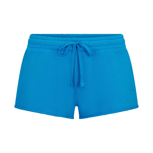 FRENCH TERRY RAW EDGE SHORT | CERULEAN