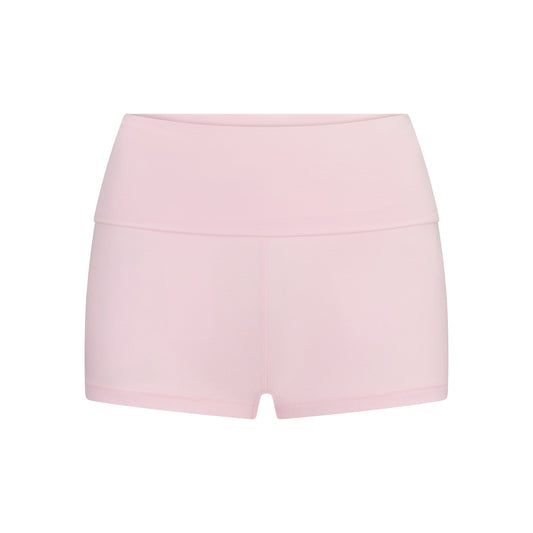 COTTON JERSEY FOLDOVER SHORT | CHERRY BLOSSOM