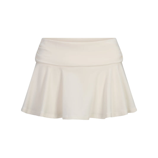 COTTON JERSEY FOLDOVER MINI SKORT | MARBLE