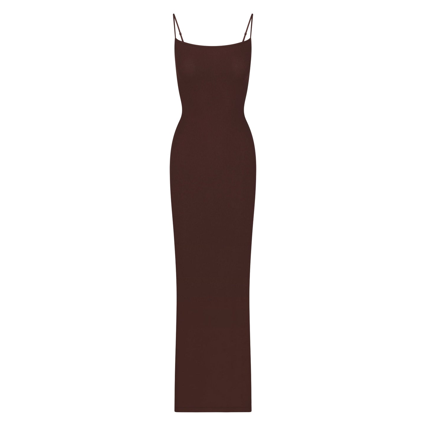 SOFT LOUNGE LONG SLIP DRESS | COCOA