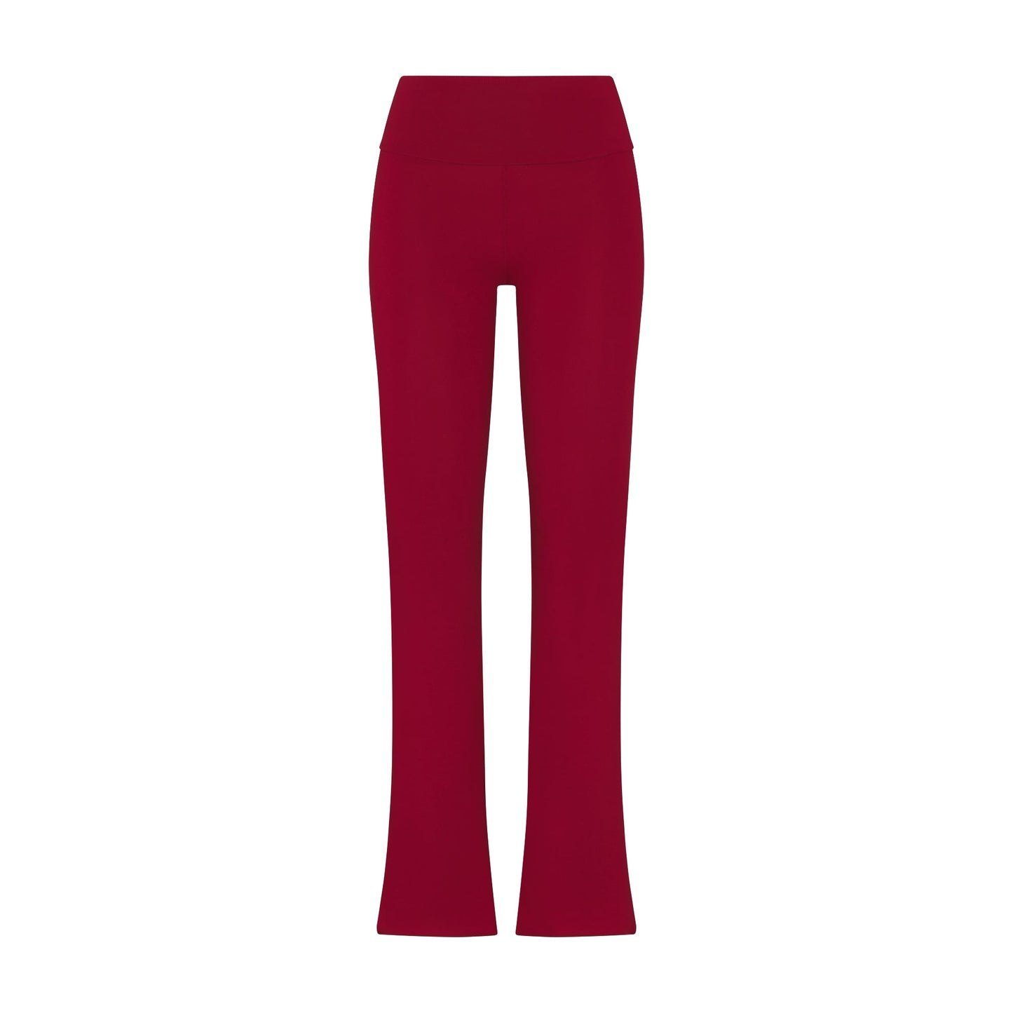 COTTON JERSEY FOLDOVER PANT | BRICK