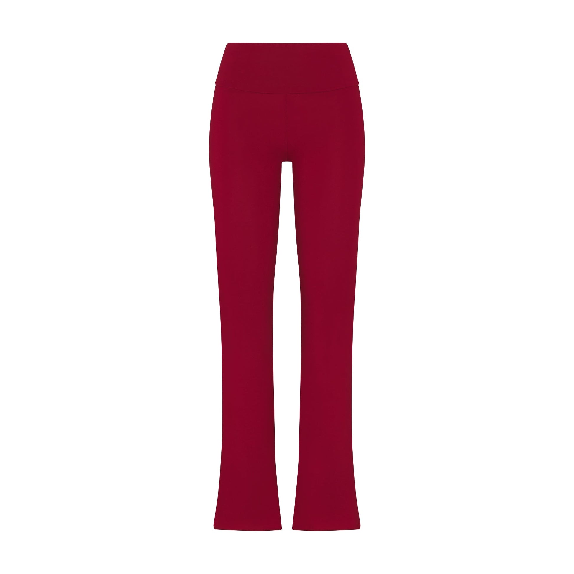 COTTON JERSEY FOLDOVER PANT | BRICK
