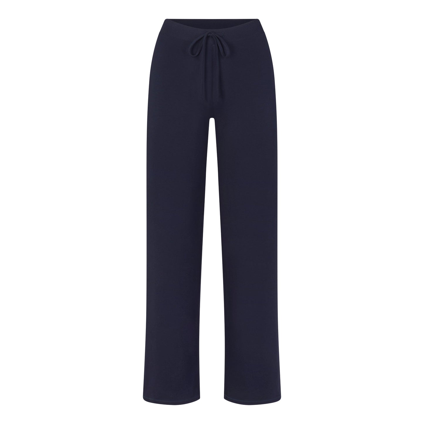 COTTON JERSEY STRAIGHT LEG PANT | NAVY