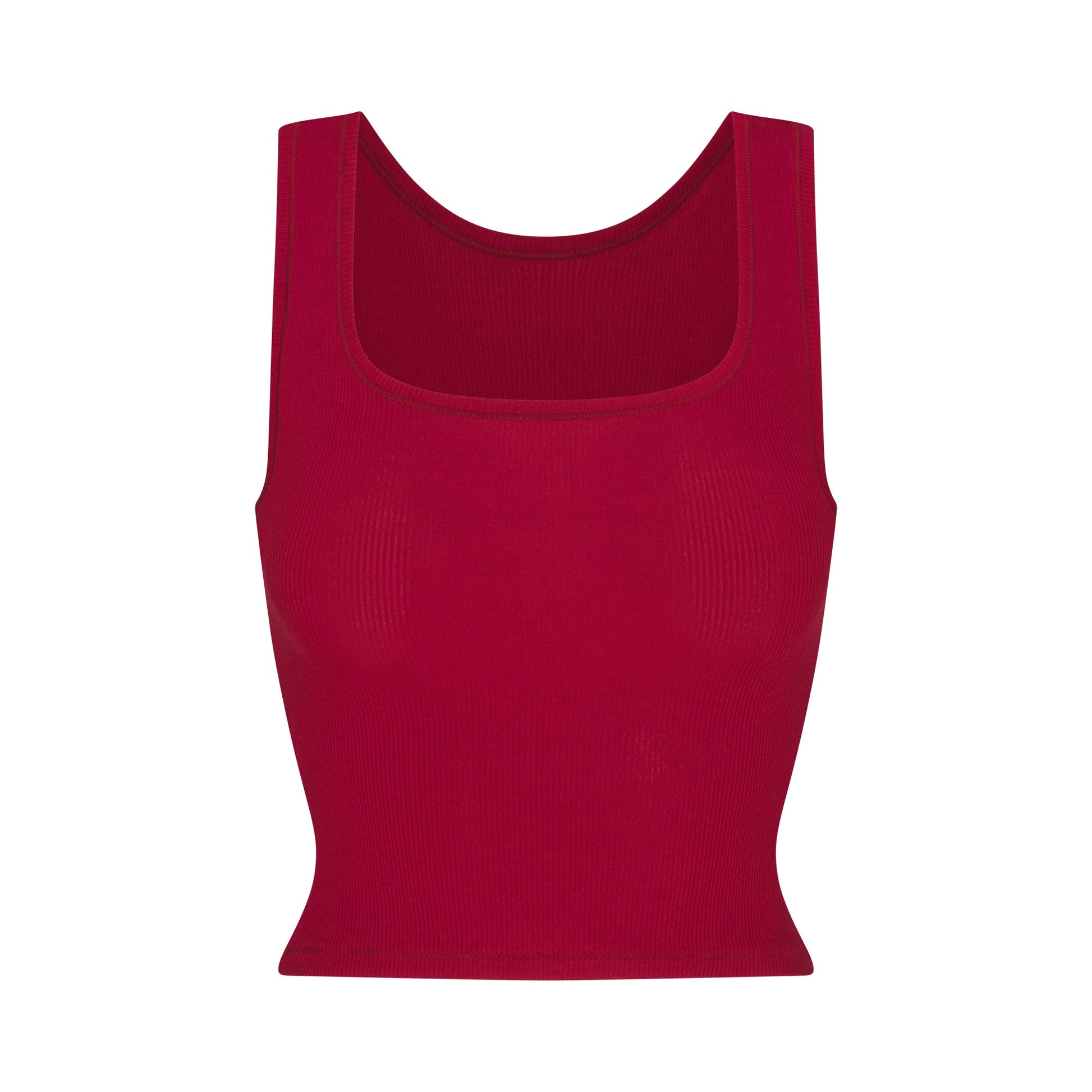 COTTON RIB TANK | BRICK