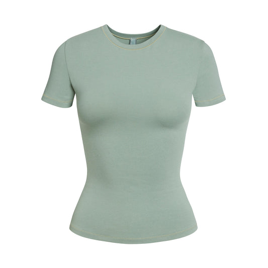 COTTON JERSEY T-SHIRT | MINERAL
