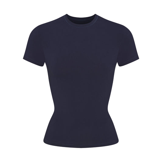 COTTON JERSEY T-SHIRT | NAVY