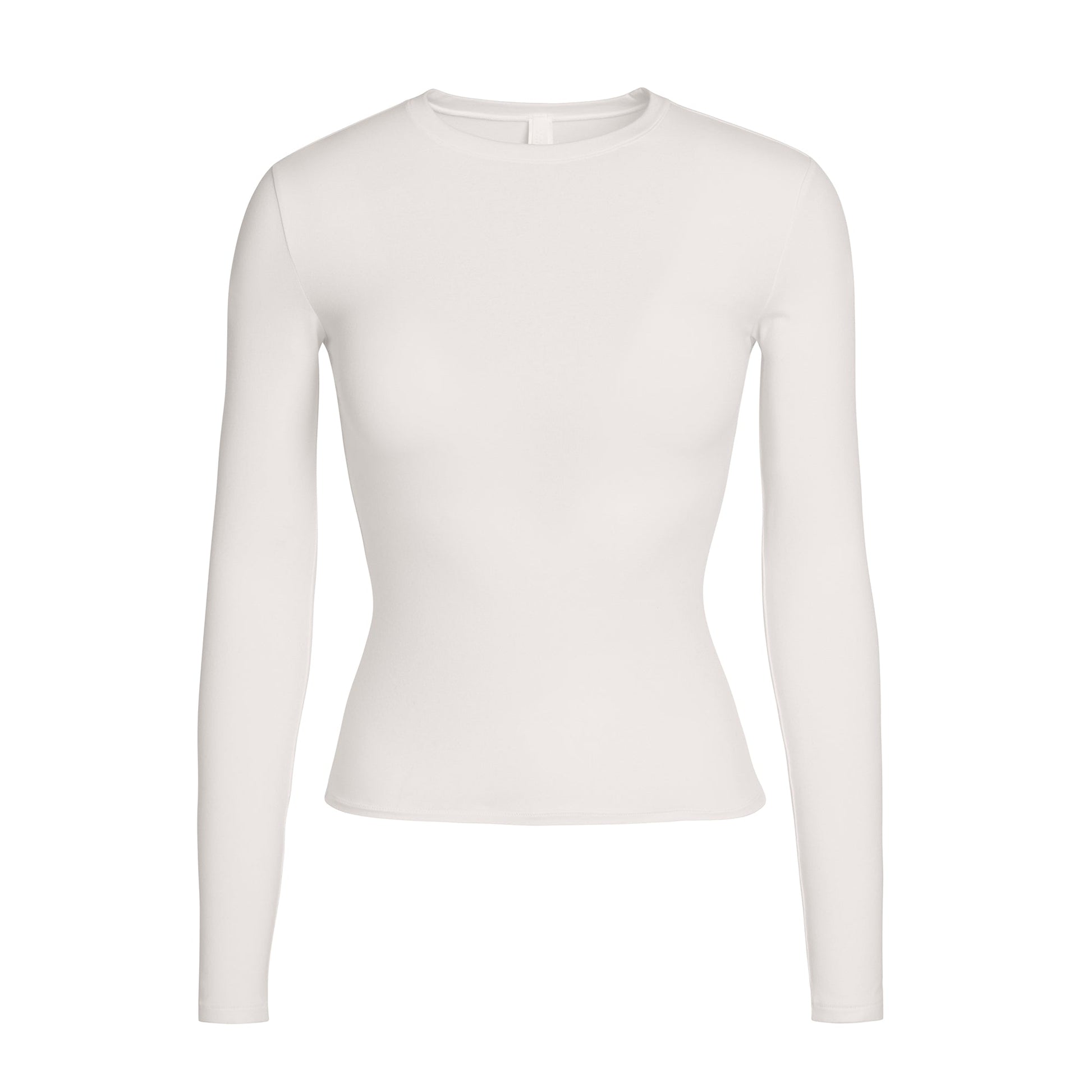COTTON JERSEY LONG SLEEVE T-SHIRT | MARBLE