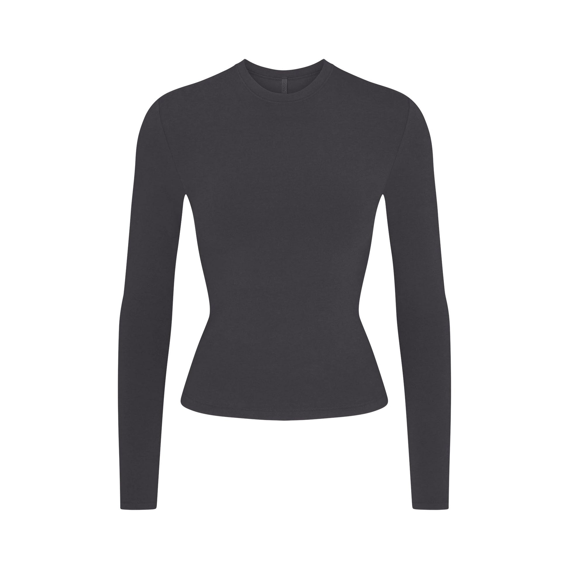 COTTON JERSEY LONG SLEEVE T-SHIRT | SOOT