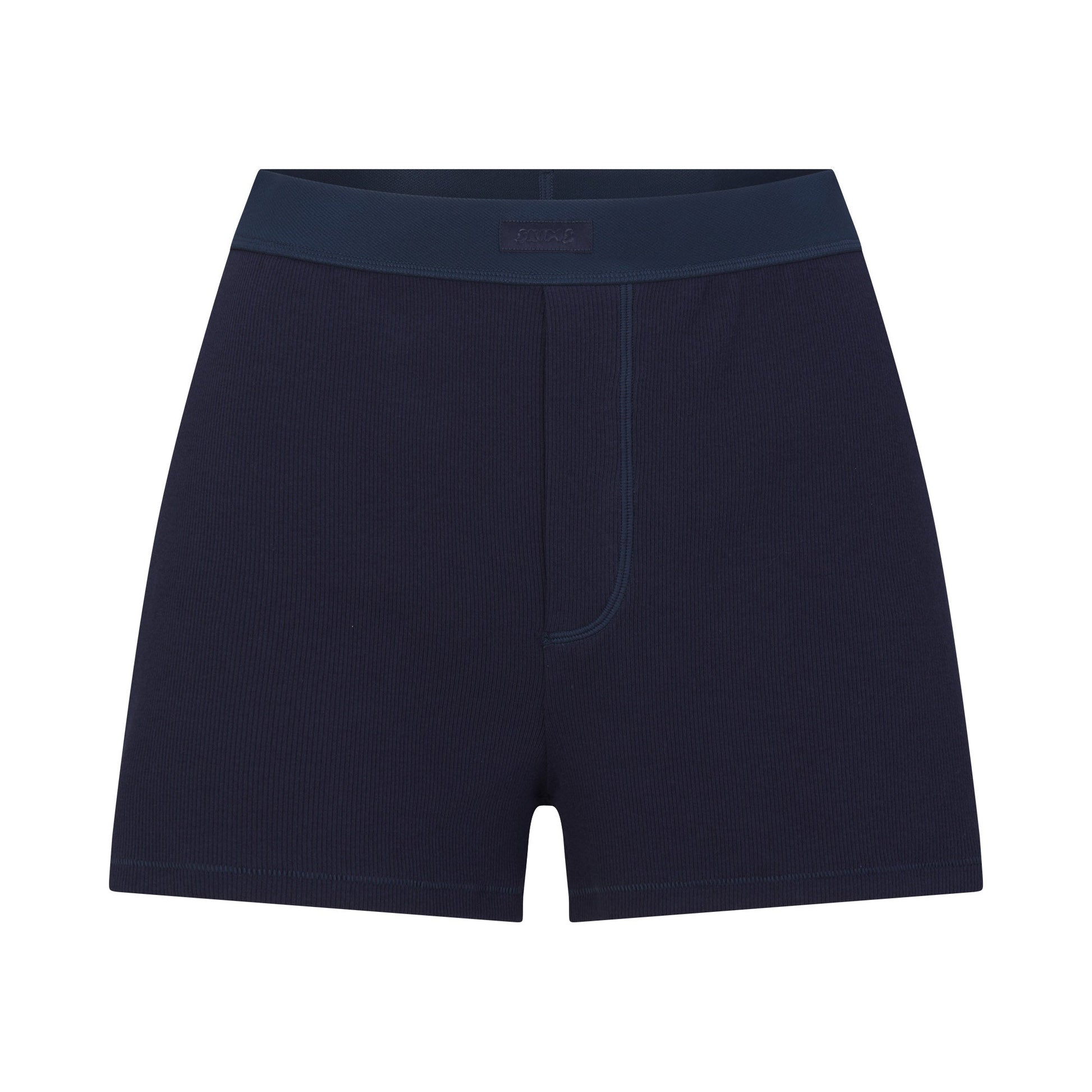 COTTON RIB LOOSE BOXER | NAVY
