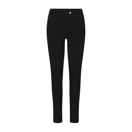 THE ESSENTIAL COLLECTION ZIP FRONT LEGGING | OBSIDIAN
