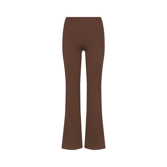 NikeSKIMS MATTE SLIM FLARE LEGGING | DARK SEPIA