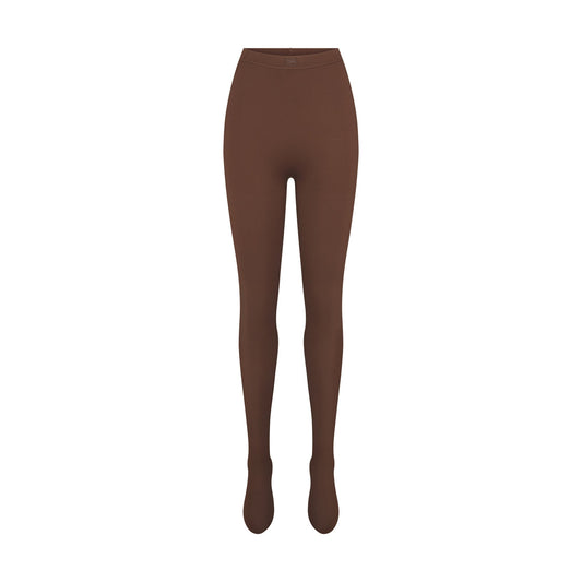NikeSKIMS MATTE FOOTSIE GRIP LEGGING | DARK SEPIA