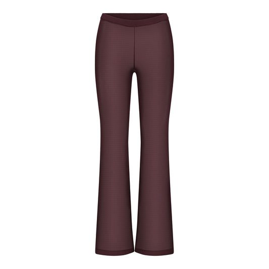 SLINKY KNIT LOW RISE PANT | CURRANT