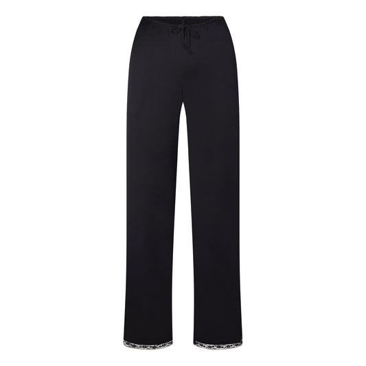 WOVEN SHINE LACE PANT | ONYX