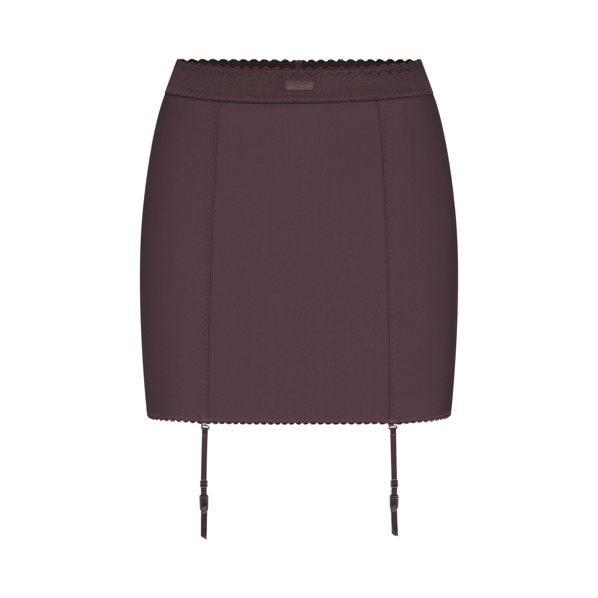 SKIMS BODY MINI GARTER SKIRT | RAISIN
