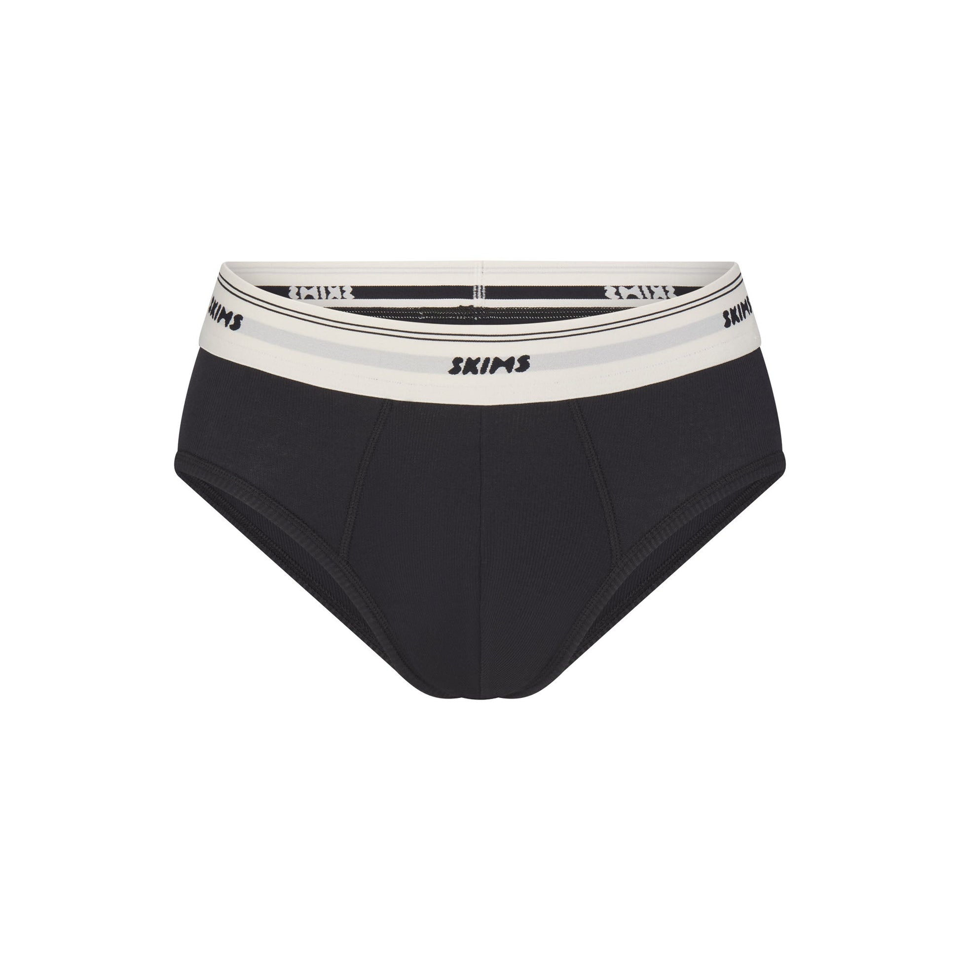 SKIMS COTTON RIB MENS BRIEF | ONYX