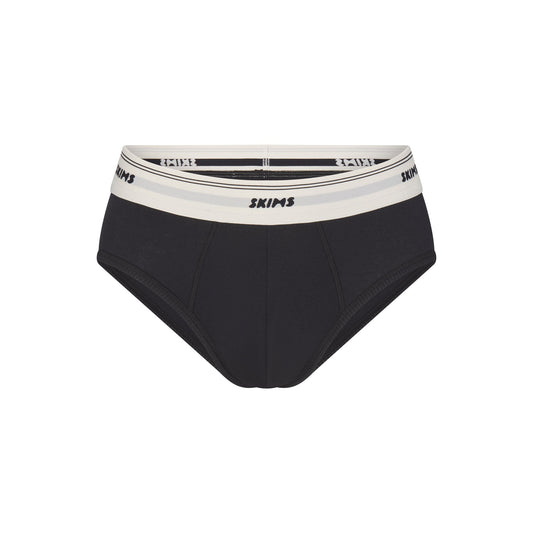 SKIMS COTTON RIB MENS BRIEF | ONYX