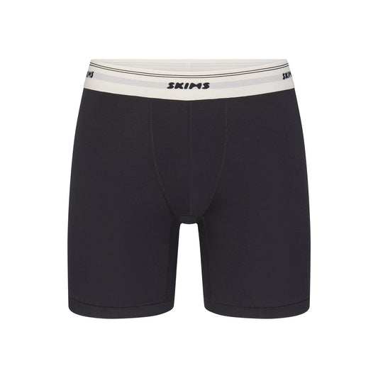 SKIMS COTTON RIB MENS 5" BOXER BRIEF | ONYX