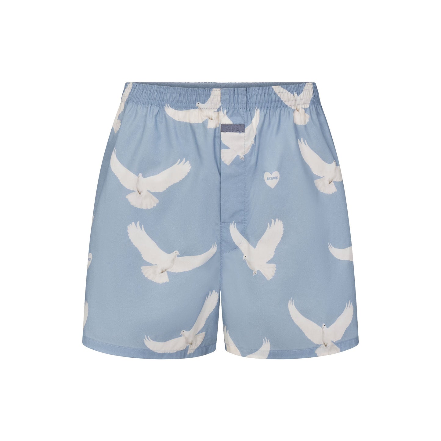 COTTON POPLIN MENS BOXER | AERO TEXTURED DOVE PRINT